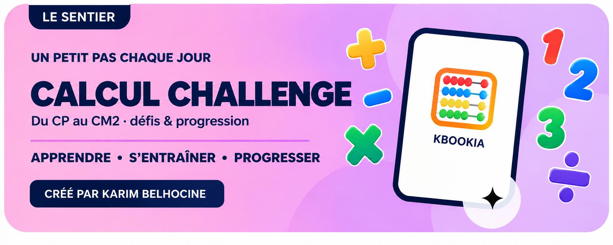 Couverture KBOOKIA Calcul Challenge Premium