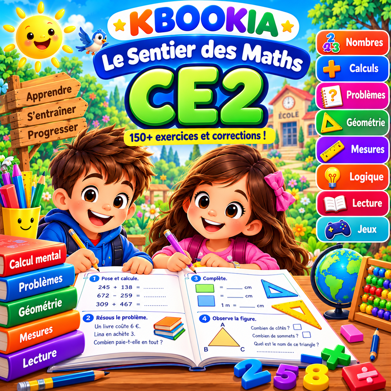 Couverture Le Sentier des Maths CE2