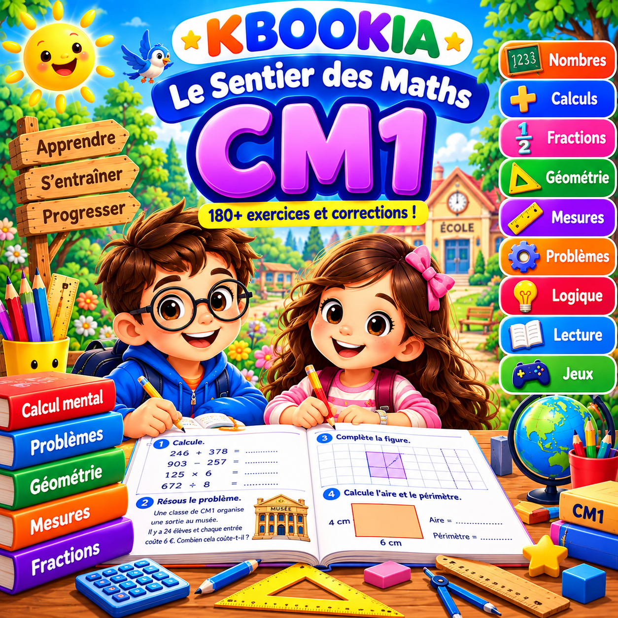 Couverture Le Sentier des Maths CM1